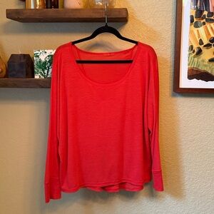 Zella Long Sleeve Burn out Tee, M